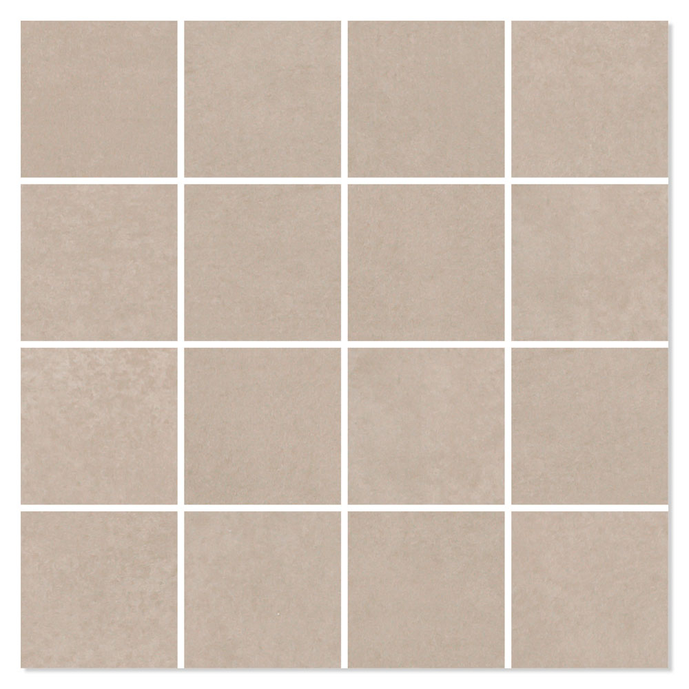 Mosaik Klinker La Vernelle Beige-Sand Mat 30x30 (7x7) cm